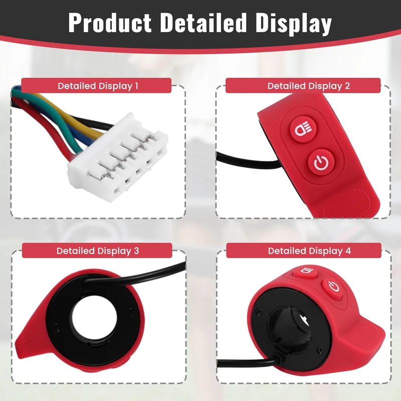 Electric Scooter Bicycle Accelerator For HX X6 X7 X8 Speed Controller Switch E-Scooter E-Bike Accessories