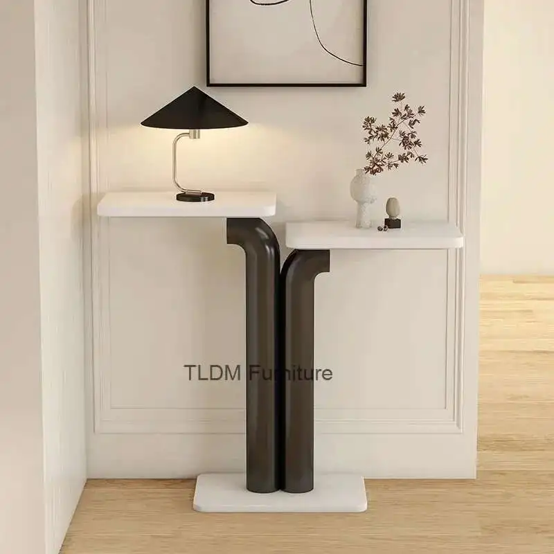 

Металлический консольный столик Midcentry, современный мраморный центральный консольный столик в вестибюле, роскошная мебель для гостиной Wohnzimmer Tisch