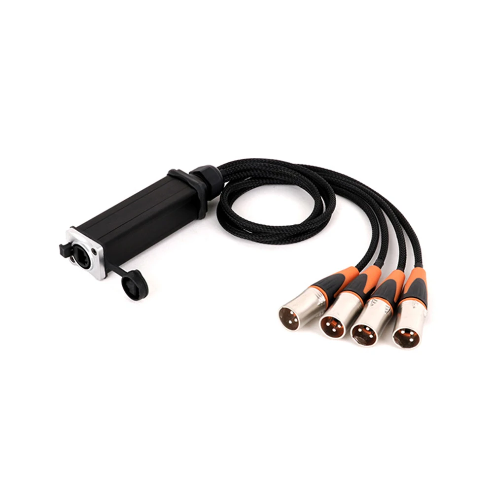 أنثى إلى XLR الصوت كابل مقاوم للماء ، DMX الخائن لكابل ثعبان ، تمديد شبكة CAT5 للمرحلة أو تسجيل الاستوديو ، RJ45
