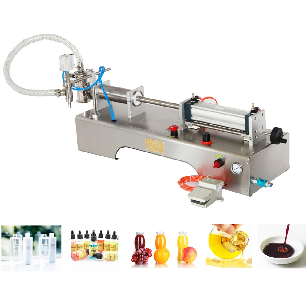 

Полностью пневматическая машина для розлива жидкостей, поршневой наполнитель, только воздух, вода, молоко, сок, масло, полуавтоматическое устройство для соуса, экидный соус