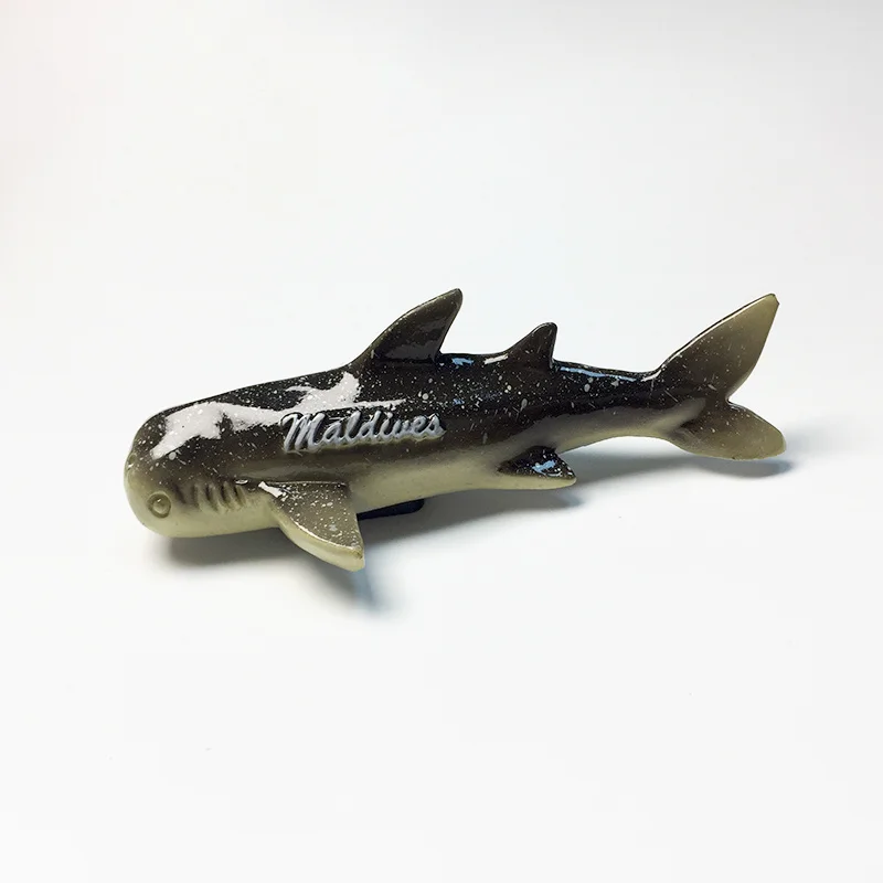 جزر المالديف البحرية الحيوان 3D الحوت القرش الإبداعية المغناطيسي مغناطيس الثلاجة الزخرفية تذكار للمنزل والسفر #3