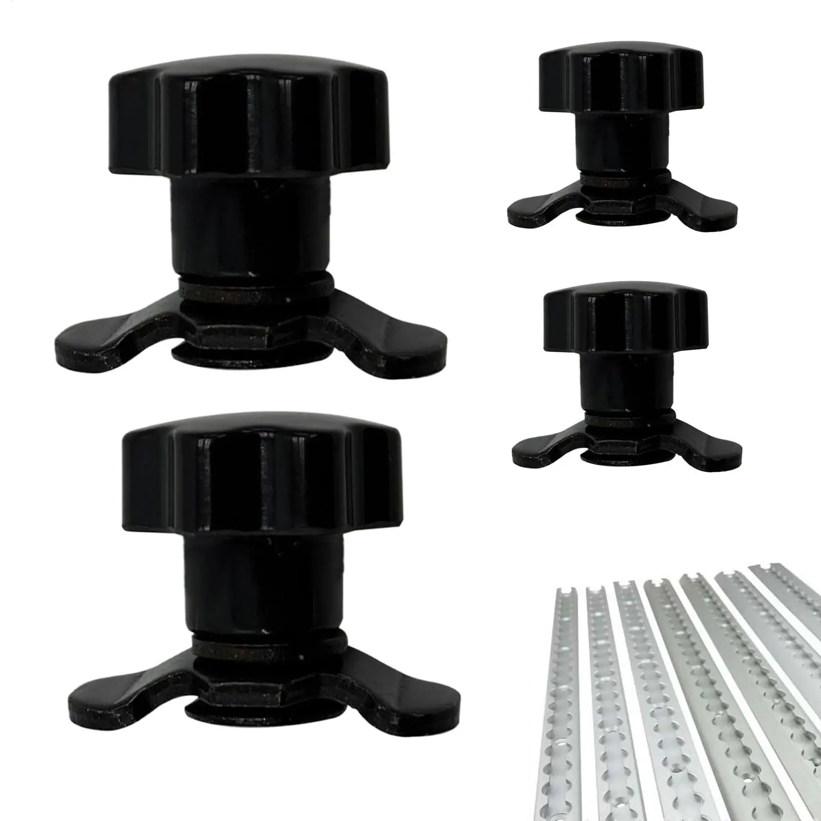 

Cargo Control L Track Studs Replacements Nut Fitting Track Stud Securing Bolts Hardware 4 Pieces For Truck Bed Trailer Marine