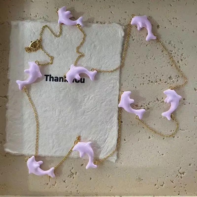 

Jenny&dave Dolphin Necklace, Layered Long Sweater Chain Jewelry Necklace Necklaces For Women