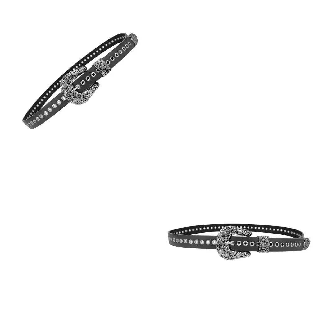 

652F Girls Punk Waist Belt for Banquet Idol Costume Jewelry Waist Body Jewelry for Party/Club for Jeans Pants Belt