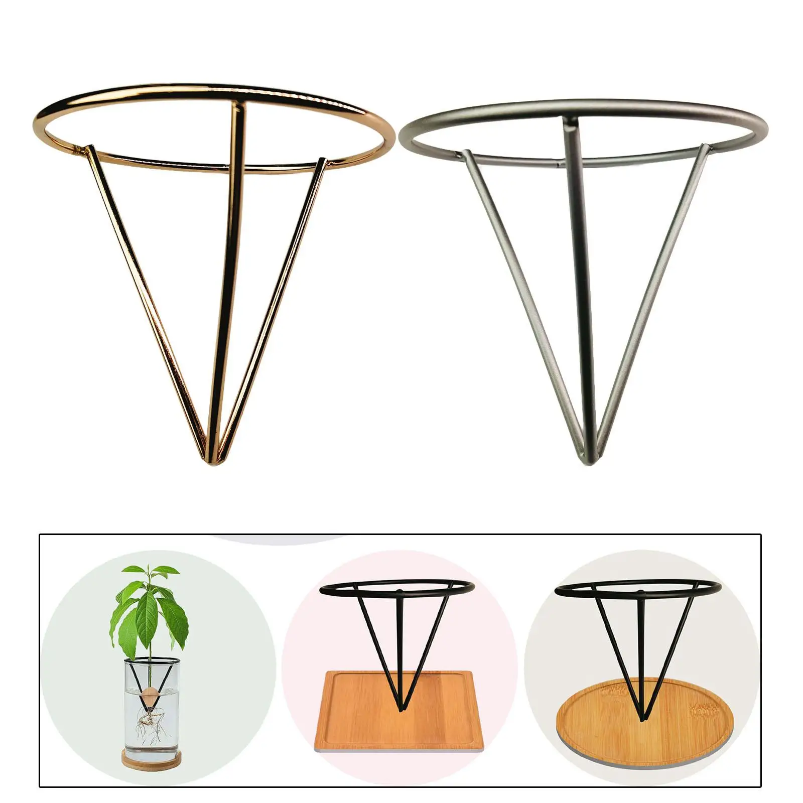 Avocado Growing Triangle Bracket for Gardening Lovers Portable Plant Growing Support for Bedroom Garden Table Home Living Room