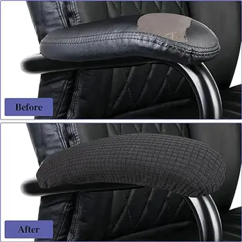 עמיד למים למשרד ביתי כיסויי משענת יד לכיסא מחשב באיכות גבוהה מגן מרפק כיסא משענת יד עמיד בפני אבק 6 best sales כיסוי משענת יד - №1