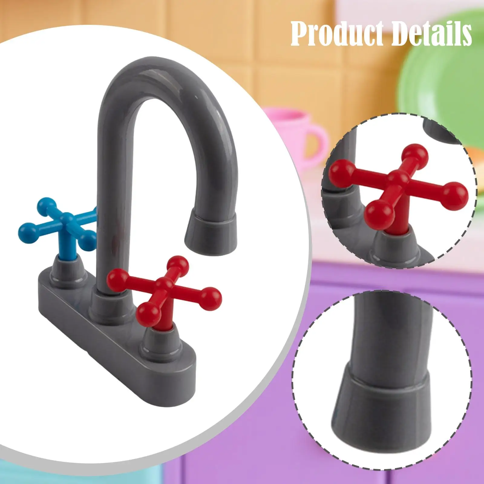 Pretend Play Kitchen Toy, Dollhouse Supply, Role Play Toy, Educational Learning for Kids 3+, Children, Nursery, Home