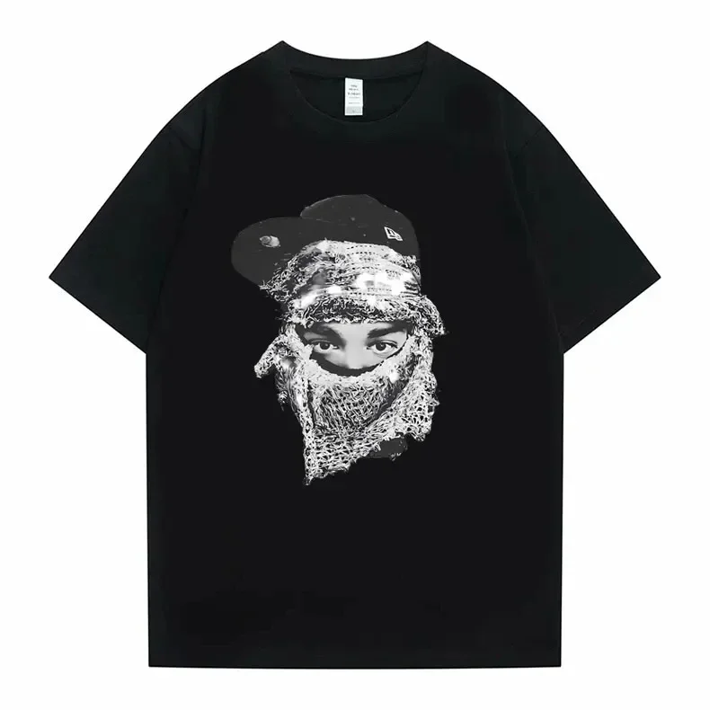 

New model Rapper Yeat Face Graphic Print T-shirt Summer Men Hip Hop Casual T Shirt Streetwear Male Fashion Brand Vintage T
