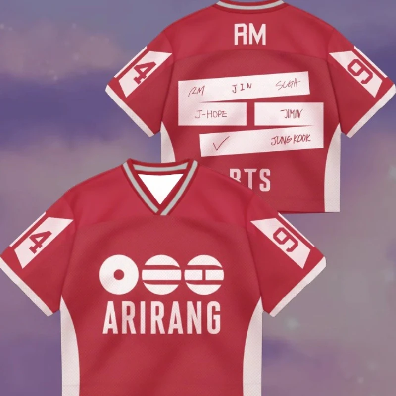 2026 Arirang Summer Kpop Korean Style 3D Printed T-shirt Neutral Top Fashion Casual Loose Short Sleeve Fan Support T-shirt