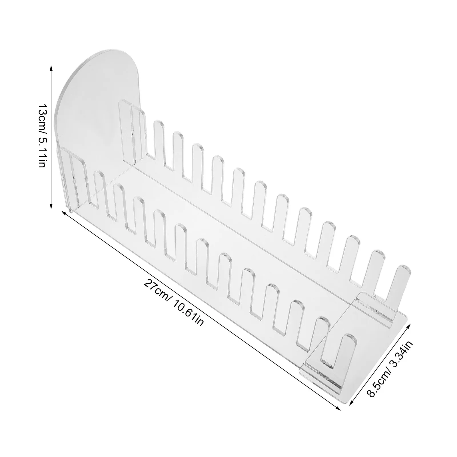 12-Slot Greeting Card Display Stand Clear Acrylic Card Holder Postcards Stickers Brochures Tabletop Organizer Retail Store Home