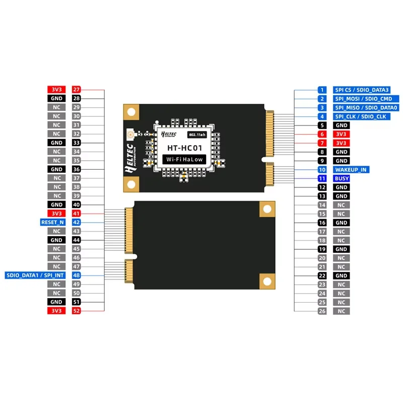 Heltec HT-HC01P WiFi HaLow Module Mini PCIe Interface and Debug Board Suitable For Most IoT Scenarios