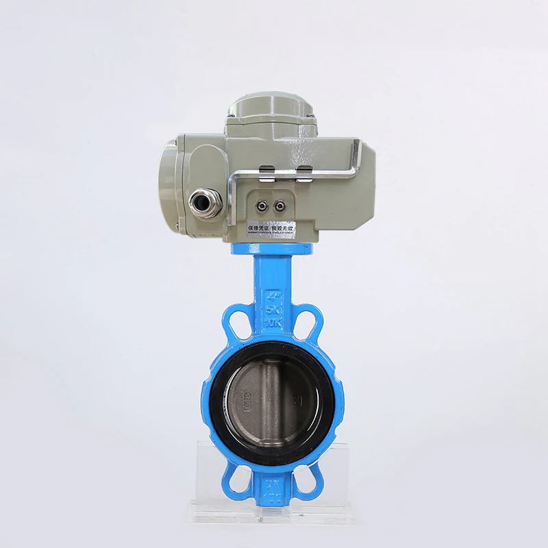 On/off Type DN150 PN16 6 Inch EPDM Seat Electric Actuator butterfly Valve Wafer Ductile Iron Motorized Butterfly Valve