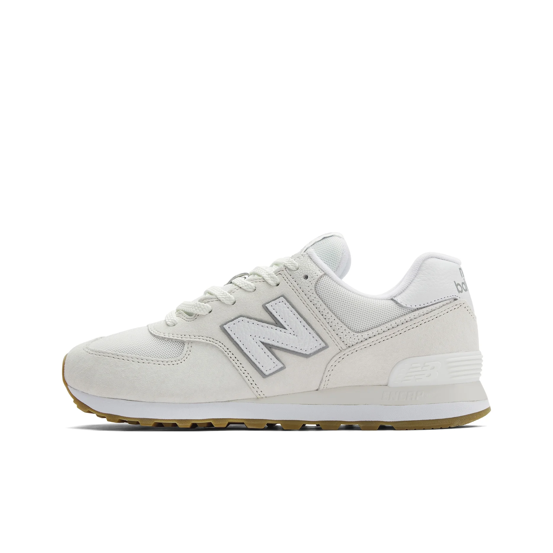 New Balance NB 574 Fabric Low top Running Shoes Unisex White U574RAD