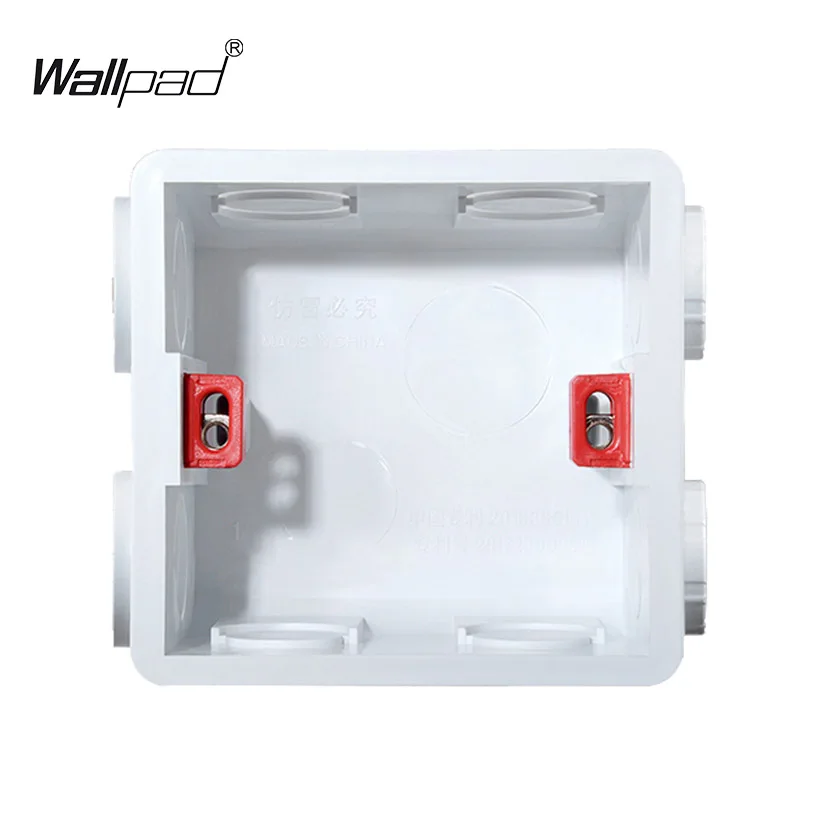 Wallpad UK EU Switch Socket Universal Junction Box 3x3 Single Wall Plate Mounting Box