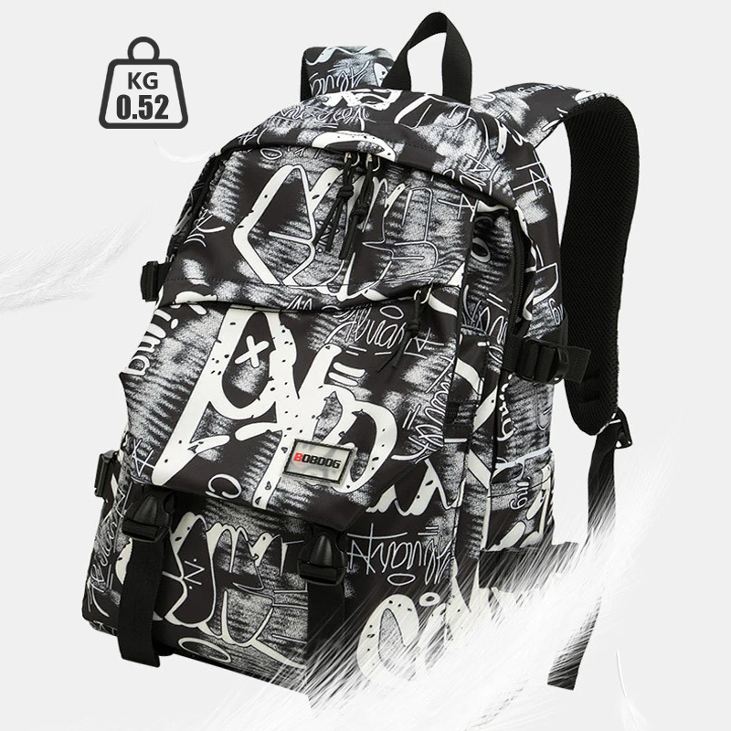 Backpack Large Capacity Graffiti Backpack Casual College Student Schoolbag