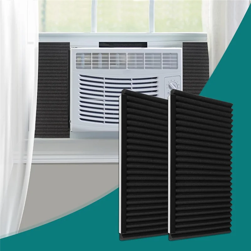 Window Air Conditioner,Side Insulated Foam Panel, Heat And Draft Insulating,Two Piece Panels Window Seal