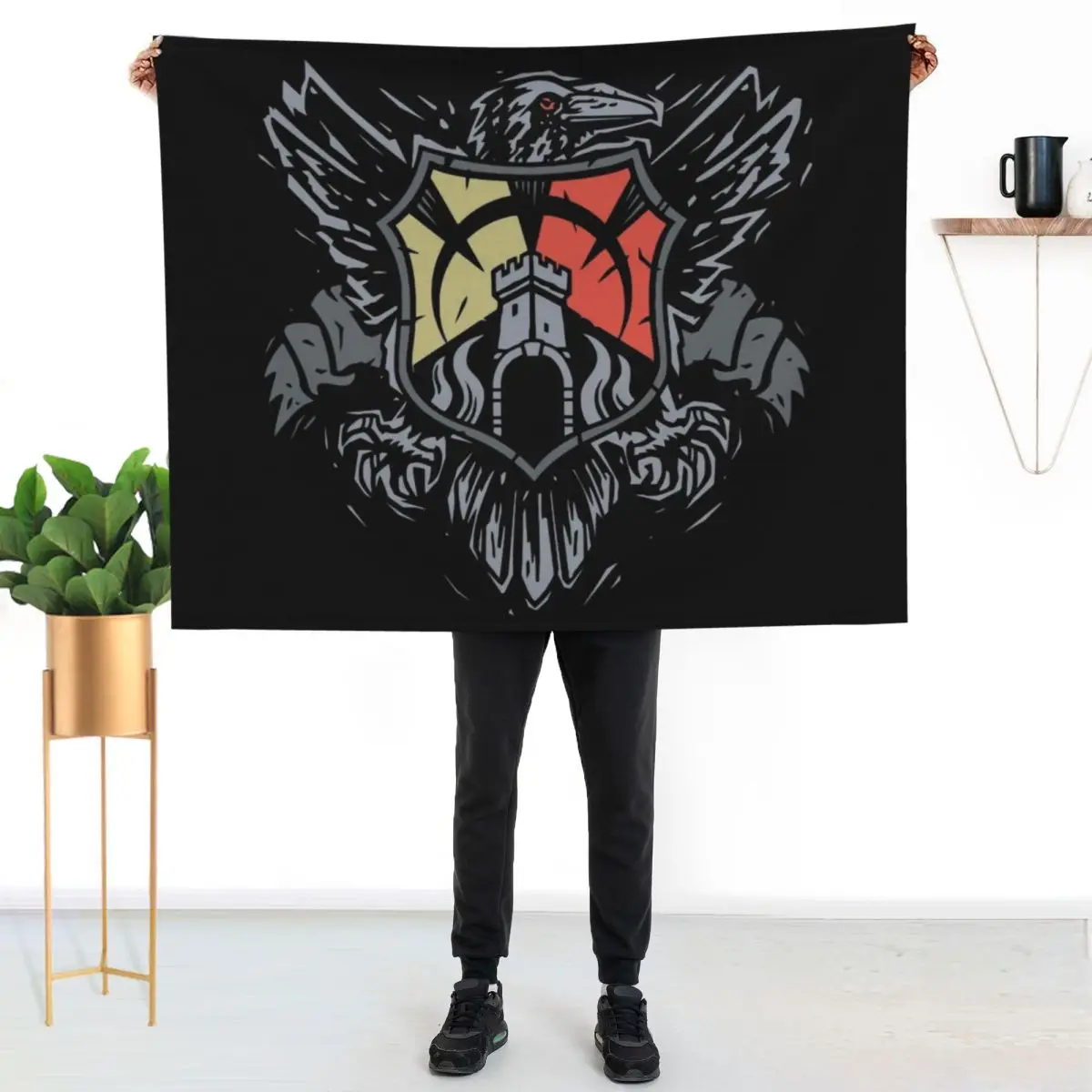 The Eagle and The Menara Throw Blanket Vintage Flannels decorative Polar Winter beds Stuffeds Blankets
