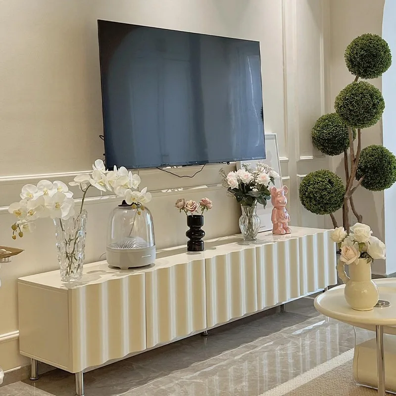 Home Minimalist TV Cabinet Nordic Modern Design Elegant Trendy TV Cabinet Lounge Simple Style Mueble Living Room Furniture