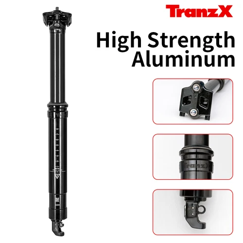 Imagen 2 del producto TranzX tija de sillín de bicicleta 34,9*400mm DH tija de sillín de bicicleta para MTB Control de cable interno 125mm tubo hidráulico de elevación de viaje