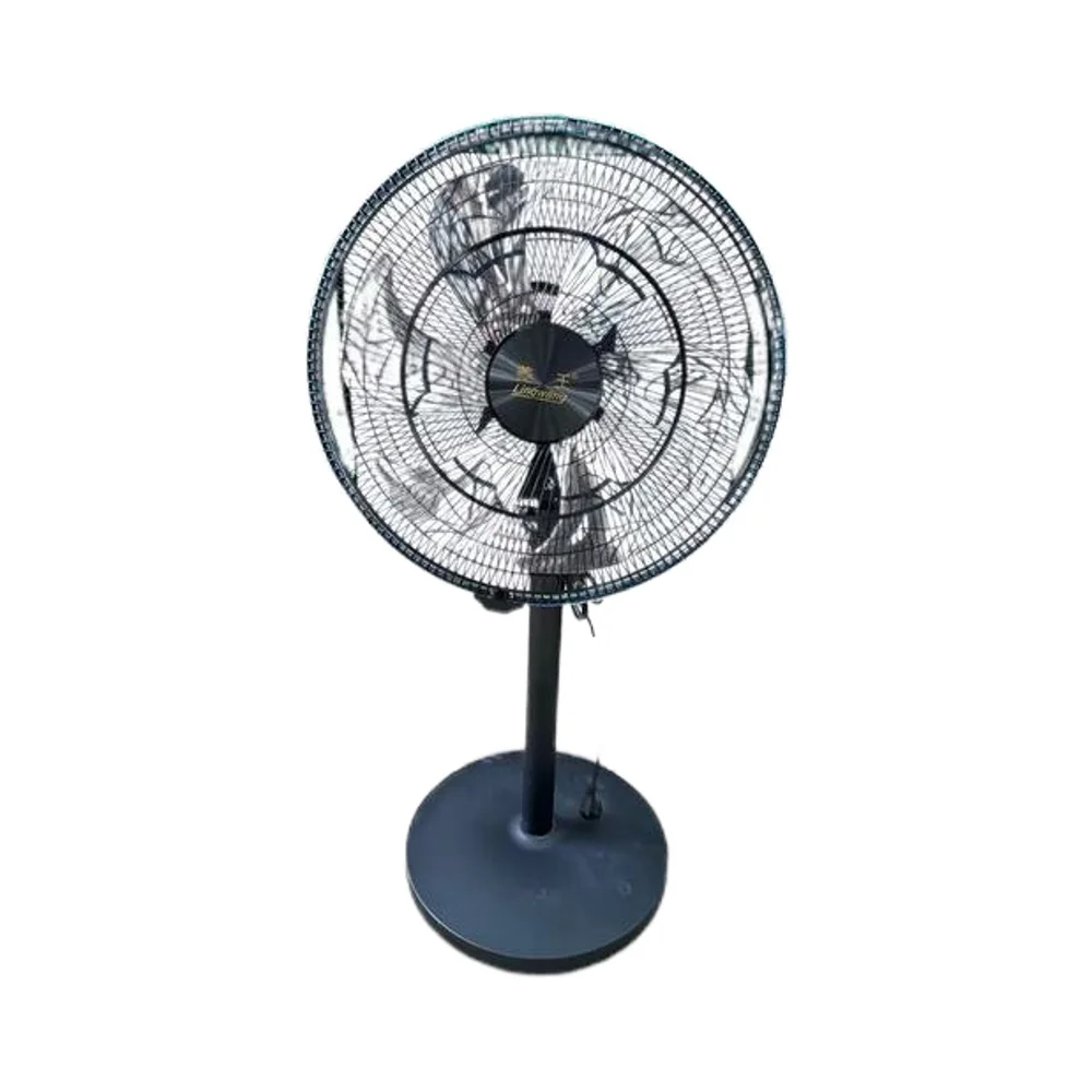 مروحة كهربائية صناعية مع مروحة أرضية عالية الطاقة، مروحة كهربائية منزلية كتم الصوت