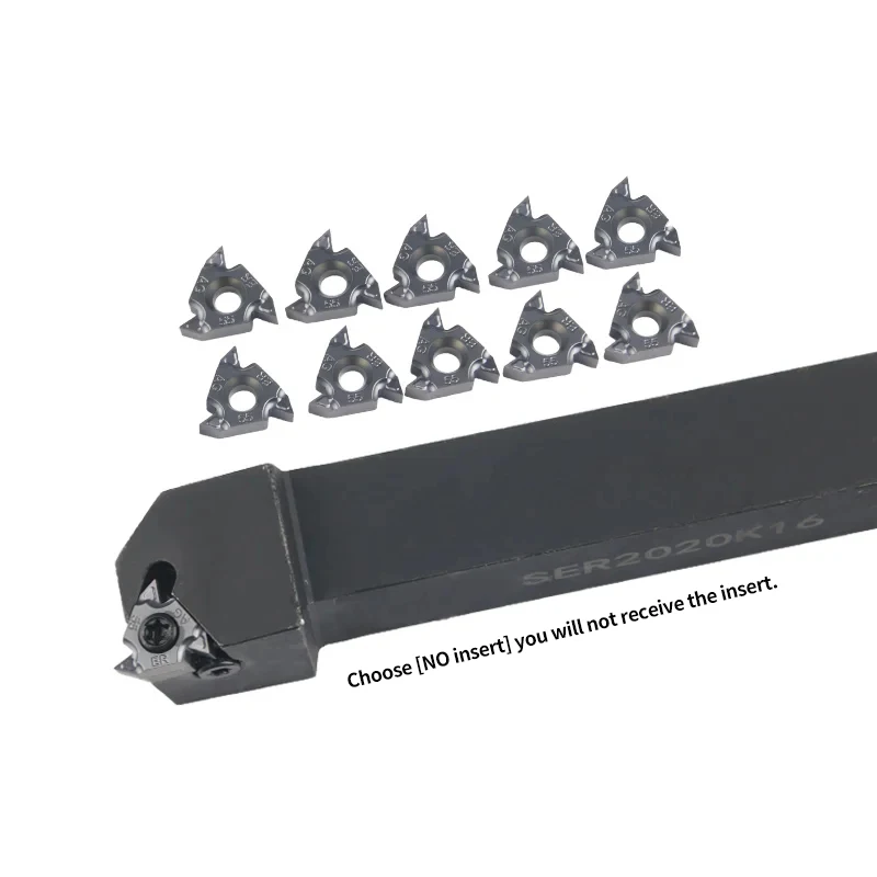 Portautensili per tornio SER1212H16 SER1616H16 SER2020K16 SER2525M16 SER3232P16 Utensile per tornitura CNC 10 PZ 16ER AG55 AG60 Inserto filettato in metallo duro 1.0-2.5 utensile di tornitura filettatura utensileria