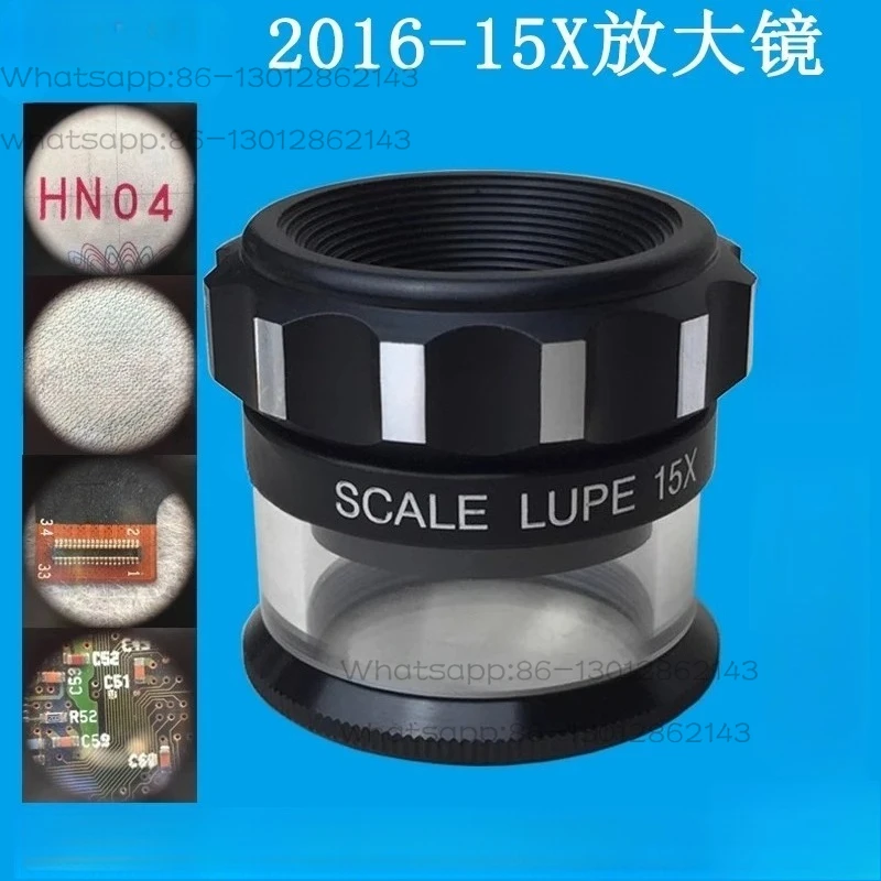 2016-15X loupe  SCALE PLUE 15X échelle de mesure oculaire à cylindre optique