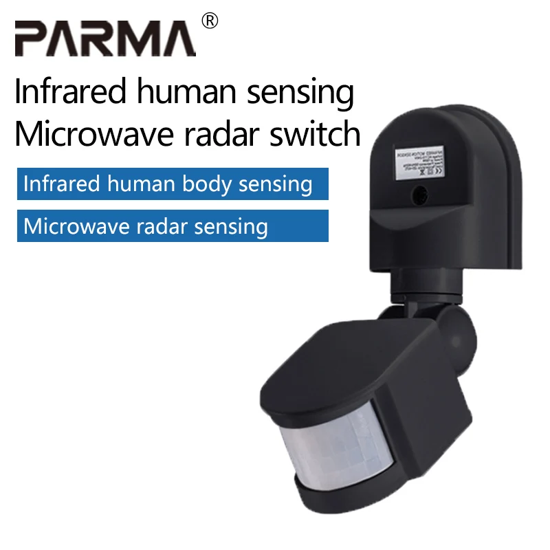 

PARMA Intelligent microwave radar sensor switch with adjustable delay, corridor sensor, infrared human body sensor controller