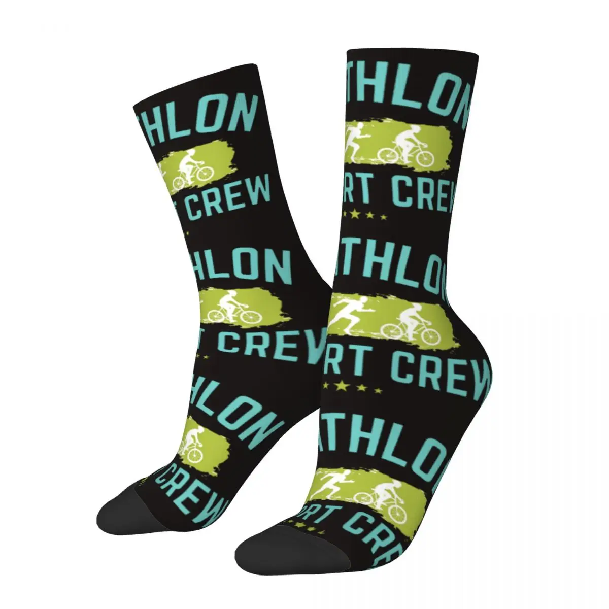 Unisex Hip Hop Happy Socks, Support Crew 1, Street Style, Louco, Inverno