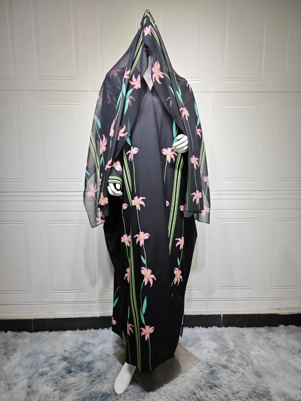Eid Women Abaya Scarf Muslim Print Cardigan Dresses Abayas Kaftan Vestidos Arab Long Robe Ramadan Morocco Dubai Jalabiya 2026
