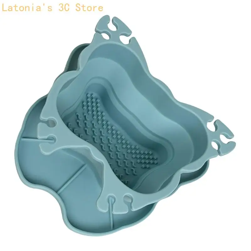 Make-up-Pinsel-Malpinsel-Spülbecher mit strukturierter Innenseite und Pinselhaltern X3UB – Detail 7