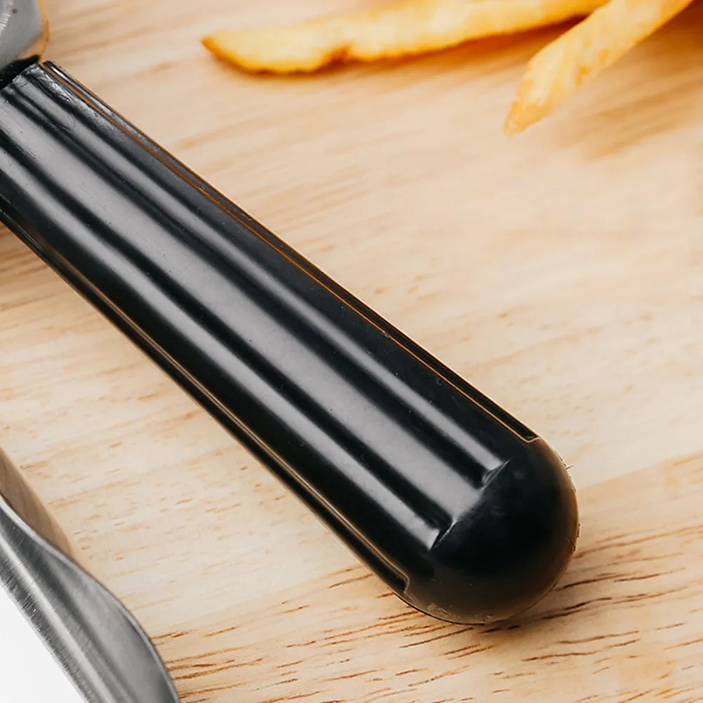 Single Handle French Fries Shovel Stainless Steel Non Slip Grip Serving Scooper for Bbq Snack Party Dessert Popcorn Potato Chip