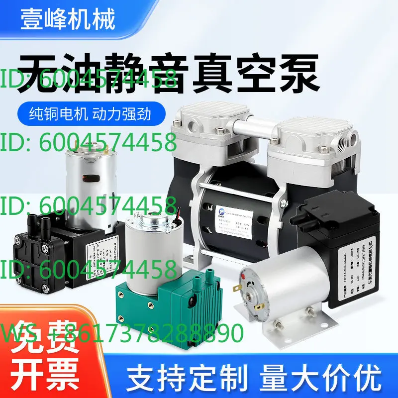 Miniature electric DC DC12V24V220V mini vacuum pump medical beauty suction  diaphragm
