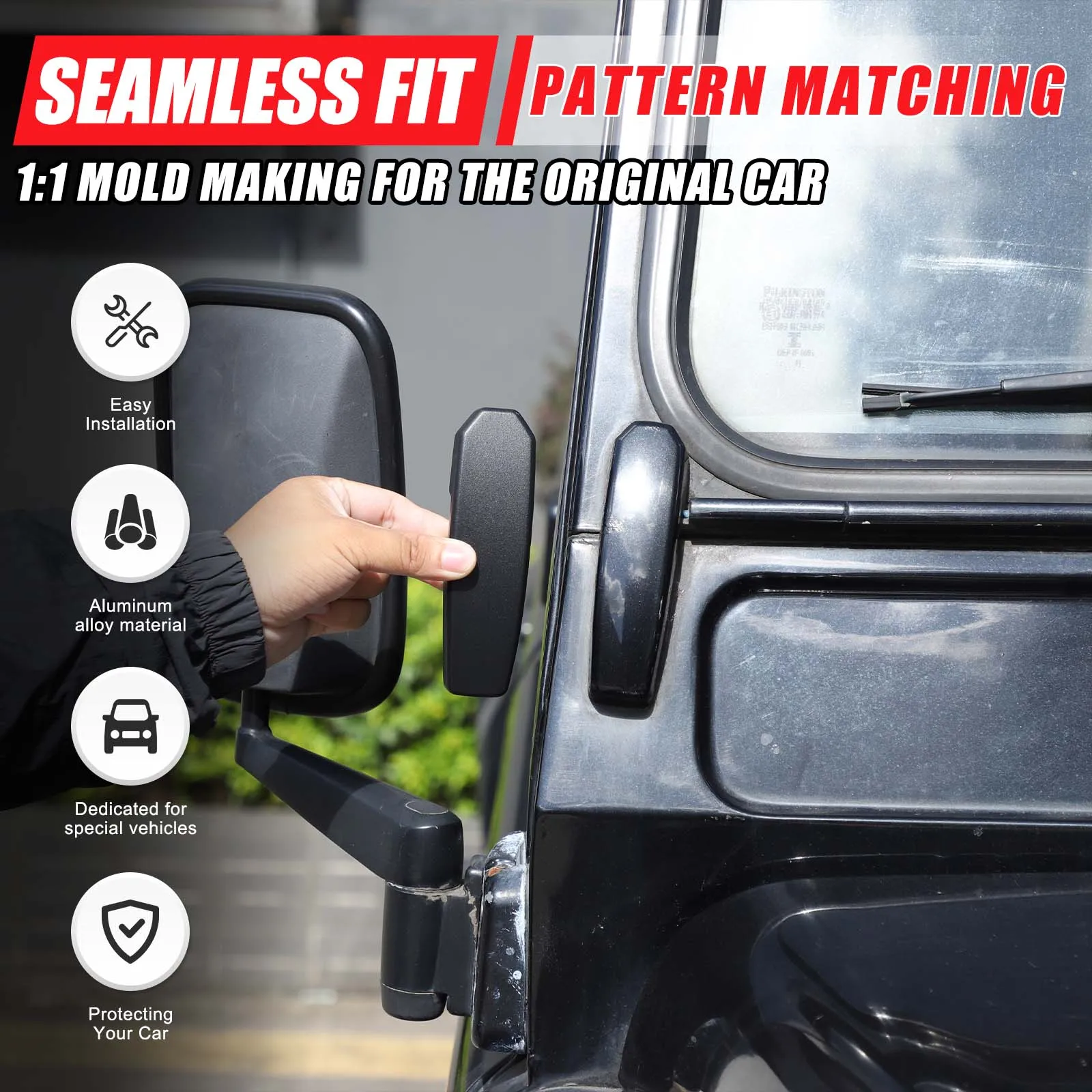 Aluminum Alloy Car Front Window Windscreen Bulkhead Support Bracket Covers Accessories For Land Rover Defender 2004-2018
