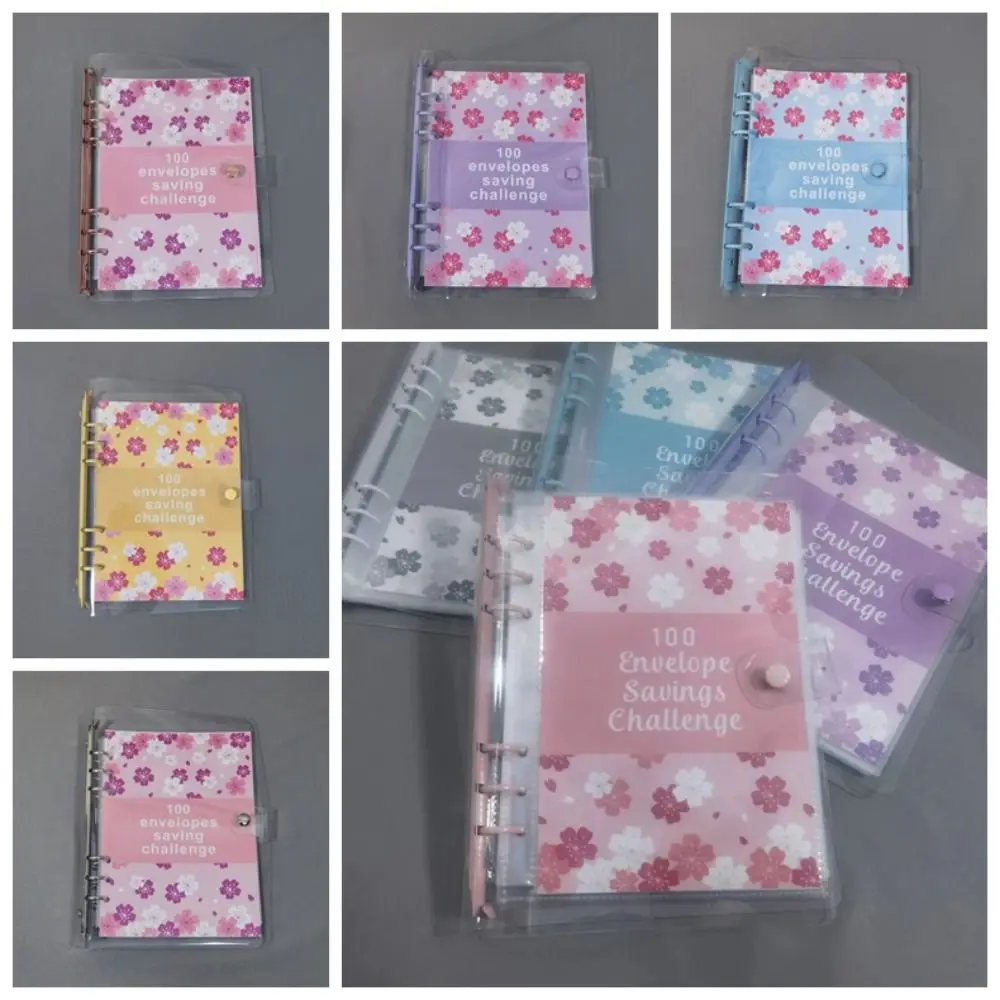 Financial Management 100 Envelope Savings Challenge Money Saving Loose-Leaf Binder 100 Envelope Challenge Binder PU 100 Envelope