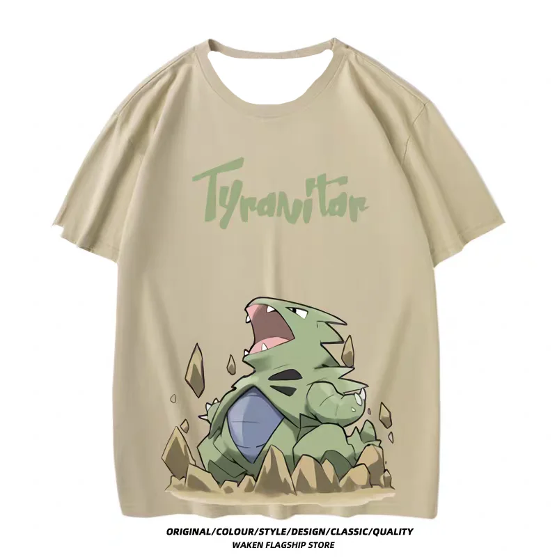 

Pok é mon Bangiras Short sleeved T-shirt Quick drying for men and women Japanese loose summer fashion cartoon