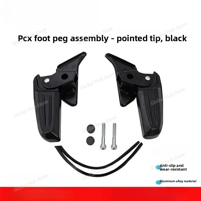 For PCX Pedal Assembly (pointed Head) Folding Rotating Pedal for Piaggio Motorcycle Rear Seat Modification Accessories