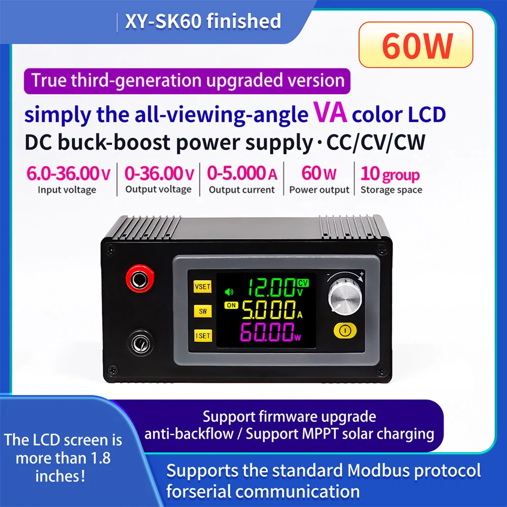 SK120/SK60 CNC DC adjustable voltage regulator with constant voltage and current solar charging module