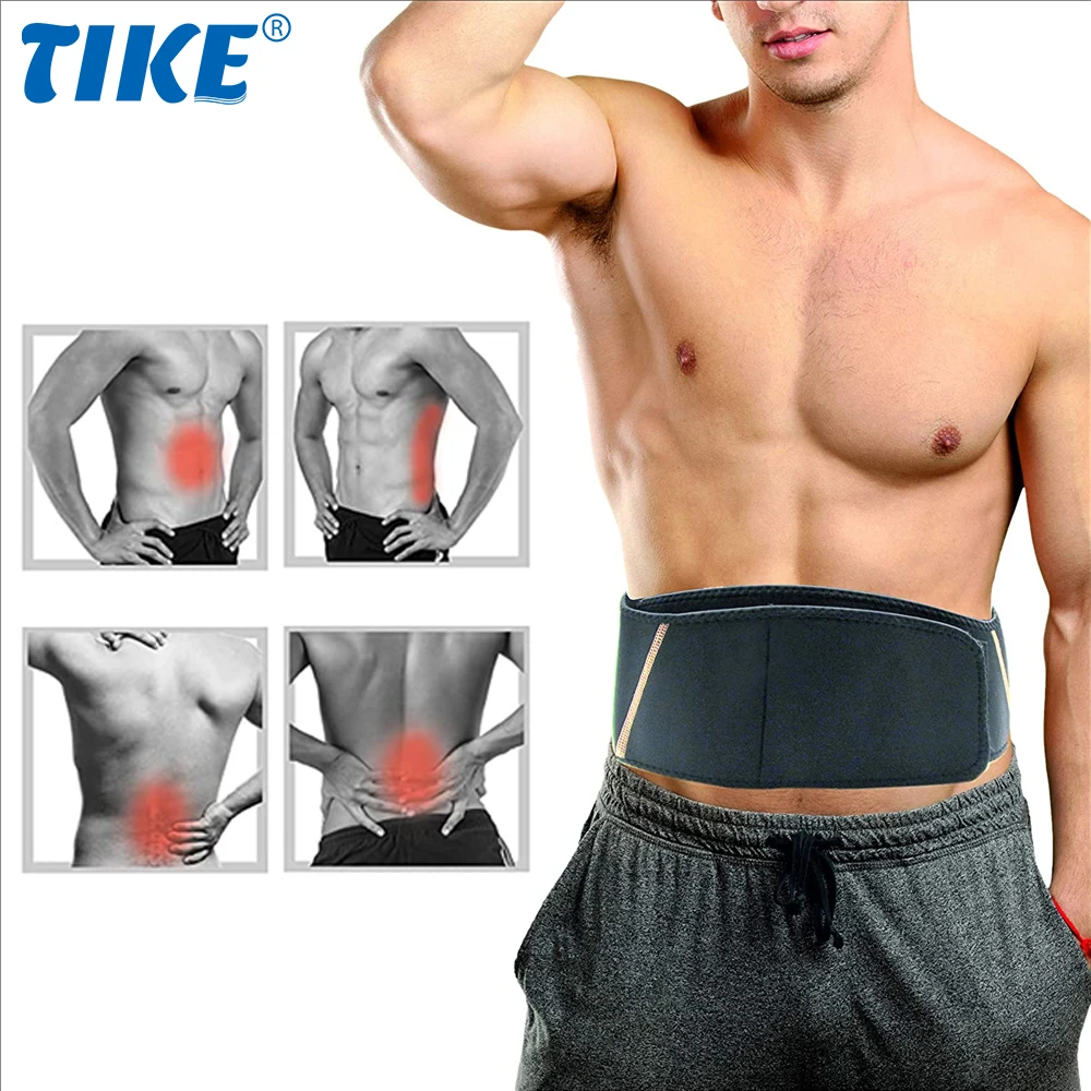 

TIKE Copper Compression Gear Premium Fit Back Brace Lower Lumbar Support Belt Adjustable COMFORTABLE Copper Infused Back Wrap