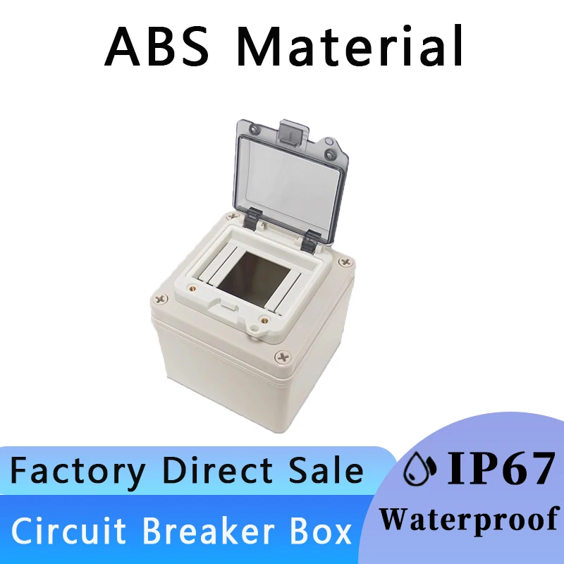 

IP67 Circuit Breaker 2/3/4/5/6/8/10/12/13/16/18 Way PC ABS Plastic MCB Power Junction Box Waterproof Electrical Distribution Box