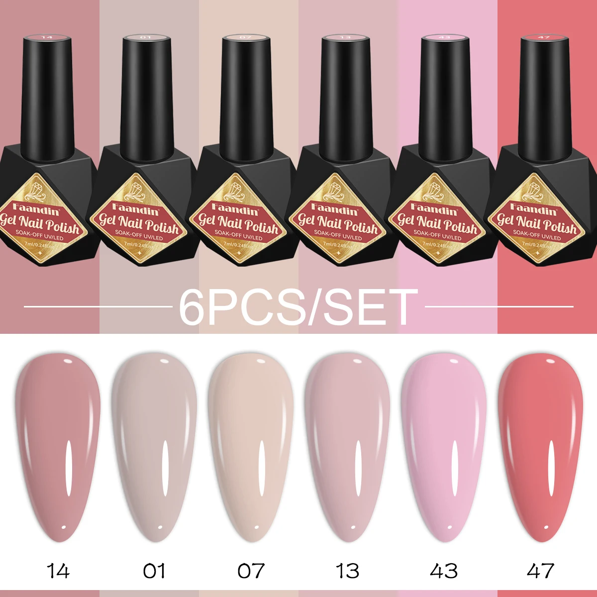 6 قطع/مجموعة فانين 0. عبوة 24*6، مجموعة طلاء أظافر جل بلون موحد، تصميم زجاجة أنيق، ألوان غنية، مجموعات ألوان كلاسيكية، سهلة الاستخدام وغير قابلة للتلاشي، مناسبة لعشاق الأظافر في المنزل، منتج أساسي لصالونات التجميلات الأظافر، طلاء أظافر جل احترافي #1