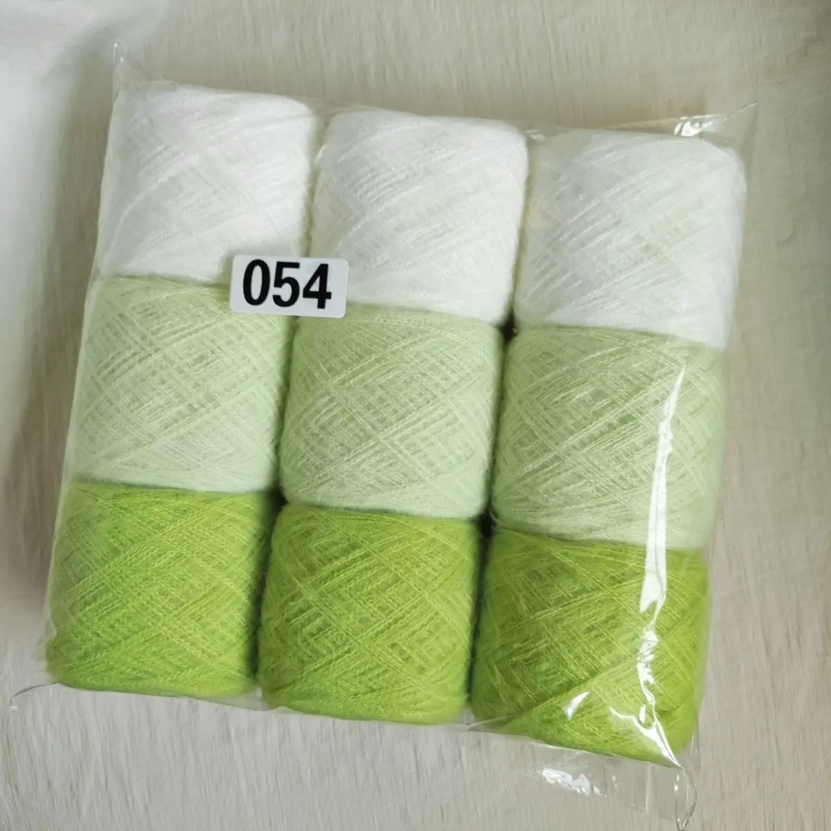 9-pack Combination of Double Stranded Yarn,Crocheted Gradient Sweater Scarf,Soft Hand Mixed Thread Wiring, A Total of 450 Grams