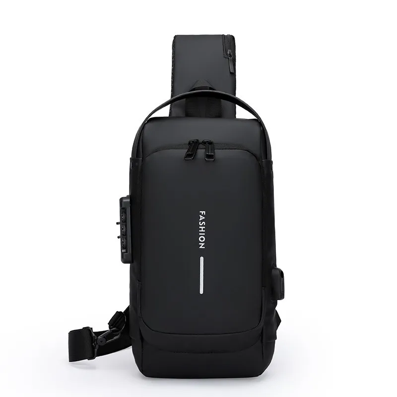 

Multi-functional Password Lock Chest Bag Anti-theft Outdoor Leisure Shoulder Bag Men's Large Capacity Waterproof Cycling Bag