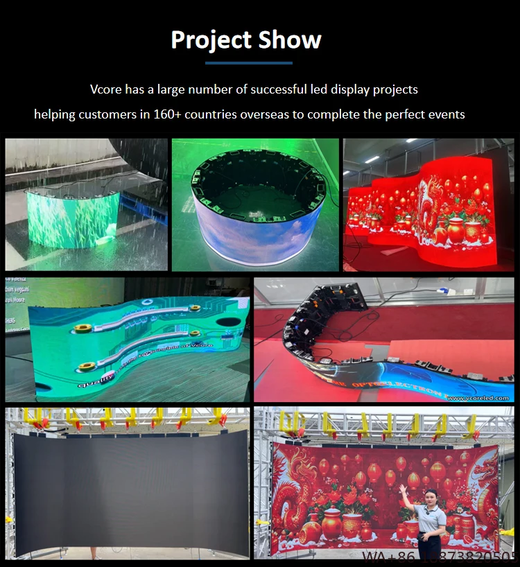 LED شاشة داخلية عالية الجودة المرحلة جدار الفيديو P2.97 P3.91 تأجير شاشة عرض 500x1000 مللي متر جدار للإعلان #6