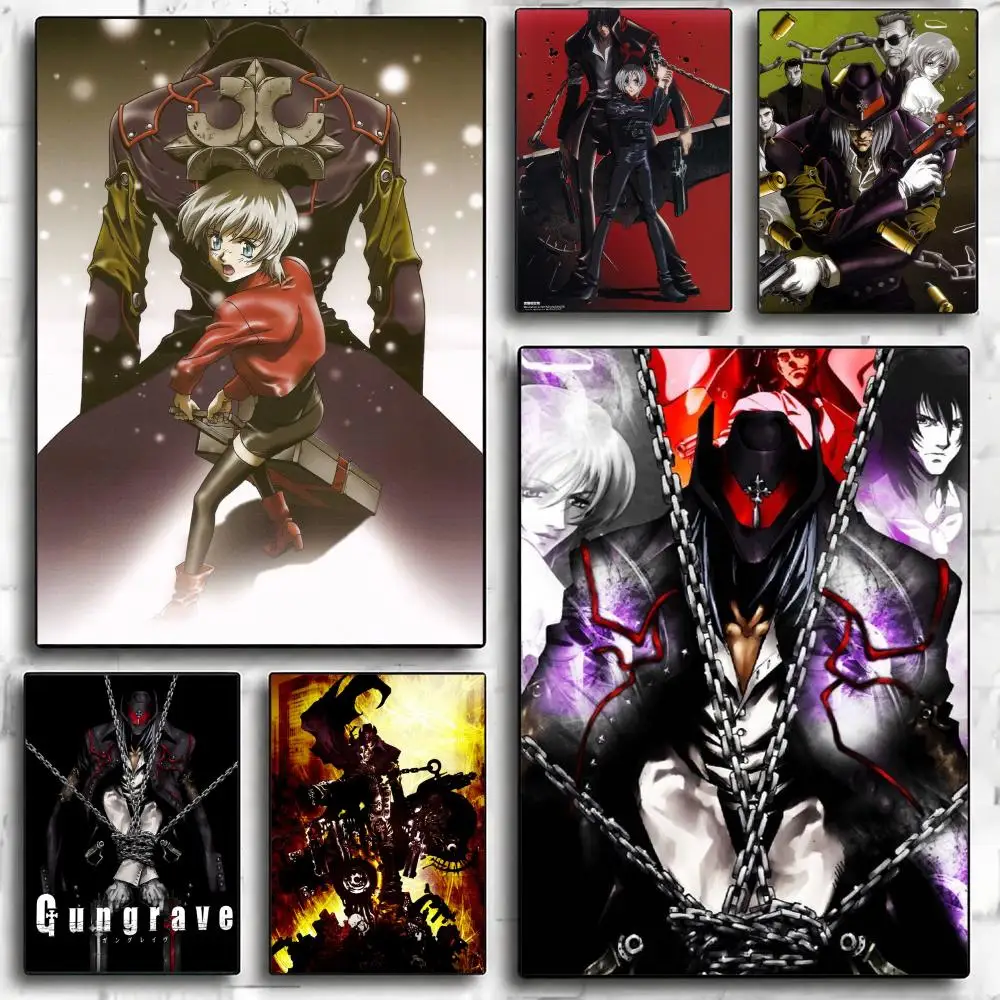 anime G-Gungrave-E Painting Calligraphy Nature Inspired Artwork for Living Room  Home Decoration