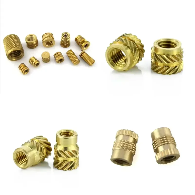 10pcs NC 4-40 6-32 8-32 Brass Tapered Heat Staking Threaded Inserts Nuts for Automotive Tools and Laptop