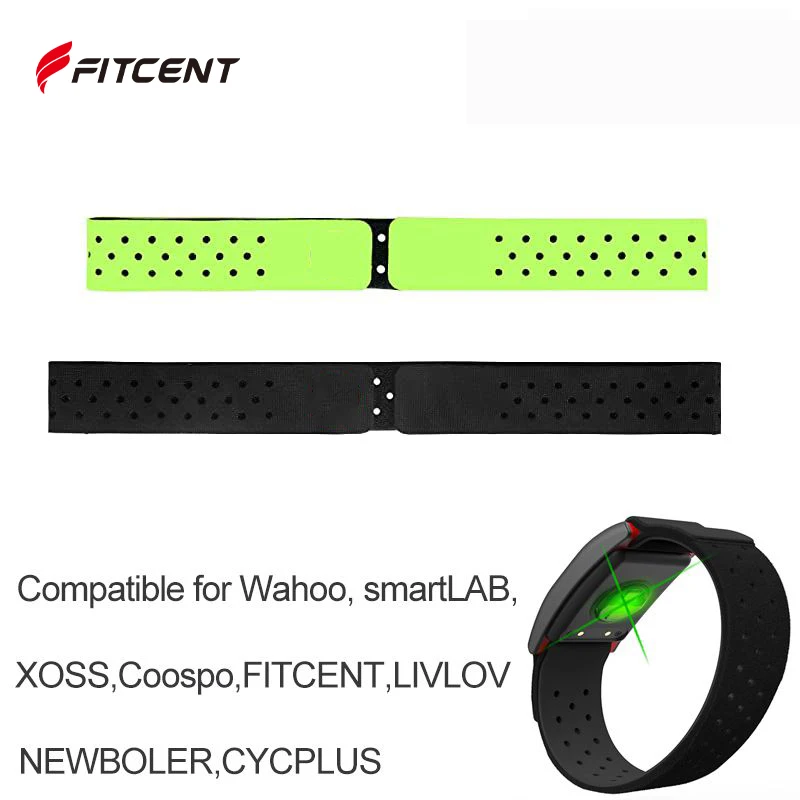 FITCENT Adjustable Replacement Armband ANT+ Blutooth Heart Rate Monitor Soft Band Strap Compatible for Wahoo Scosche Coospo More