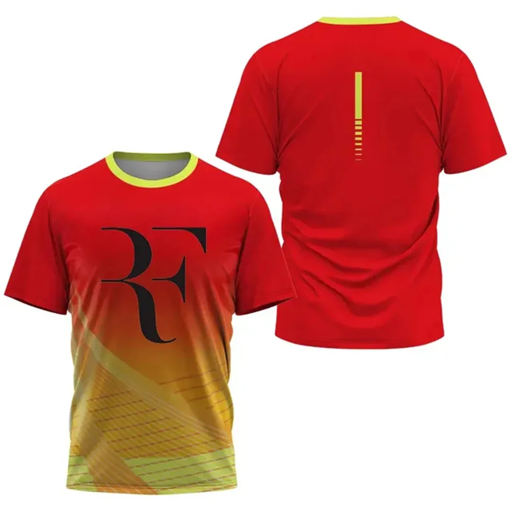 Summer Quick Dry Sports T-Shirts Outdoor Fitness Track Men's T Shirts Badminton Table Tennis Short Sleeve Training Clothing tops