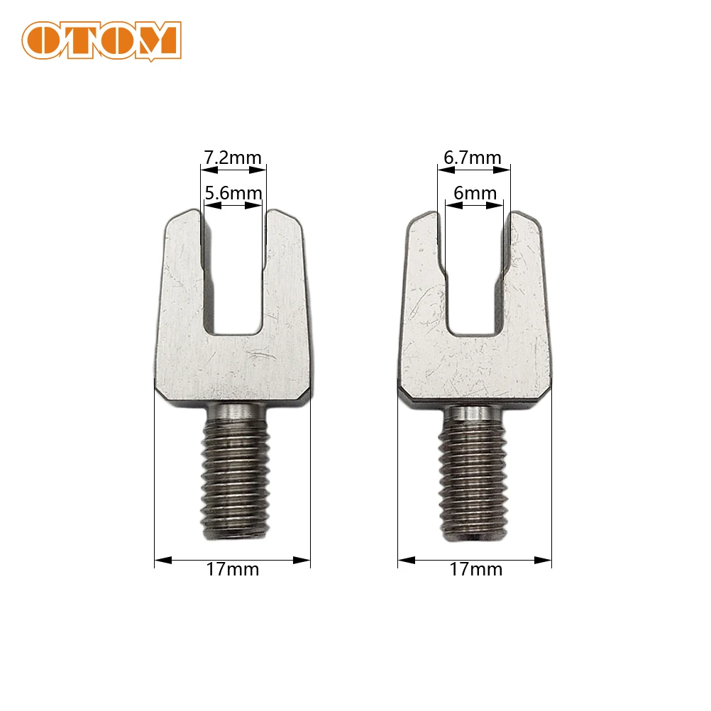 OTOM Adjusting Spoke Tension Motorcycle Spokes Wrench Set With 2 Pieces Hardened Tips Machinery Repair Double Ended Onboard Tool
