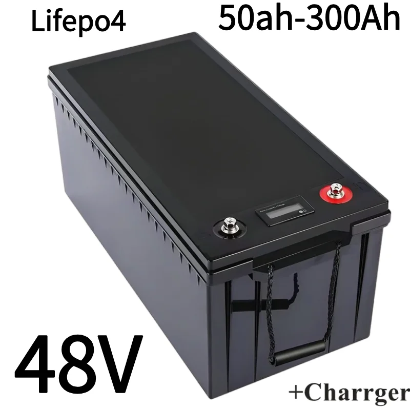 

Литиевый аккумулятор Lifepo4, 48 В, 50 Ач/100 Ач/150 Ач/200 Ач/300 Ач, параллельный Bluetooth, совместимый с инвертором 3000 Вт, 5000 Вт, 6000 Вт
