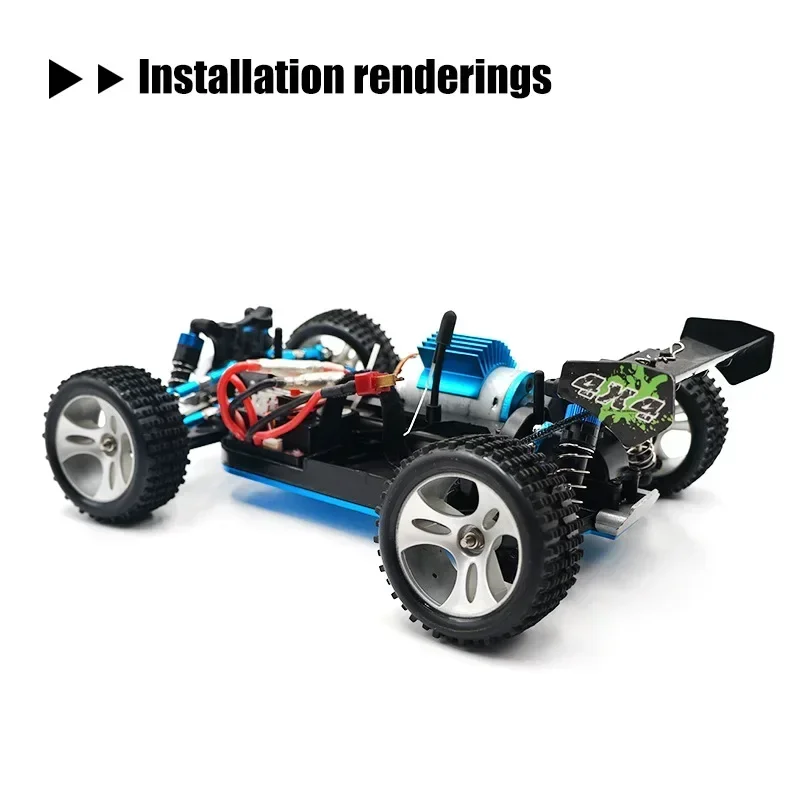 1/18 RC รถ 4WD อลูมิเนียมแชสซีสําหรับ WLtoys A949 A959-B A969 A979 K929 R7RB